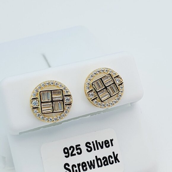 925 Sterling Silver Cubic Zirconia Earrings, U19254786 - Picture 6 of 10